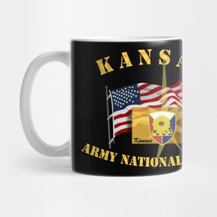 Kansas - ARNG w Flag Mug